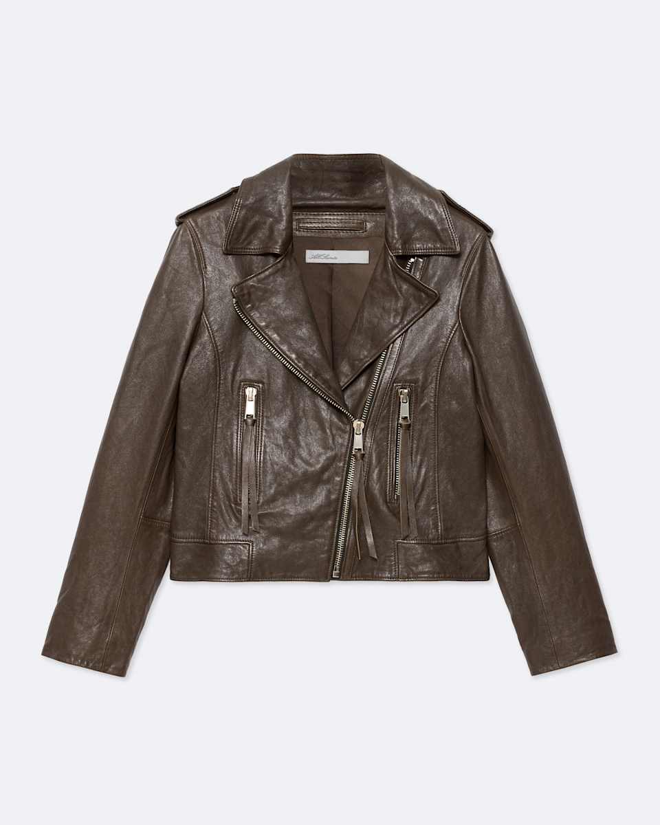 Errie Leather Biker Jacket