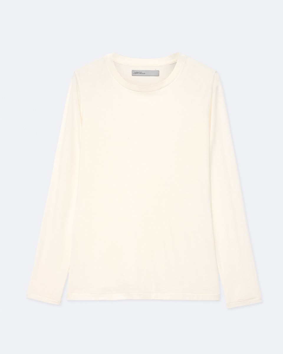 AllSaints Kira Wool-Blend Long-Sleeve T-Shirt