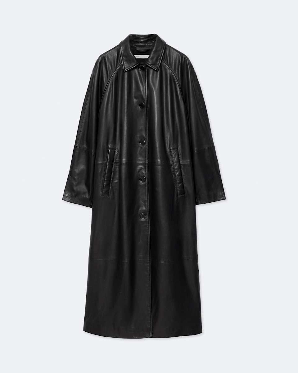 AllSaints Orville Oversized Leather Coat