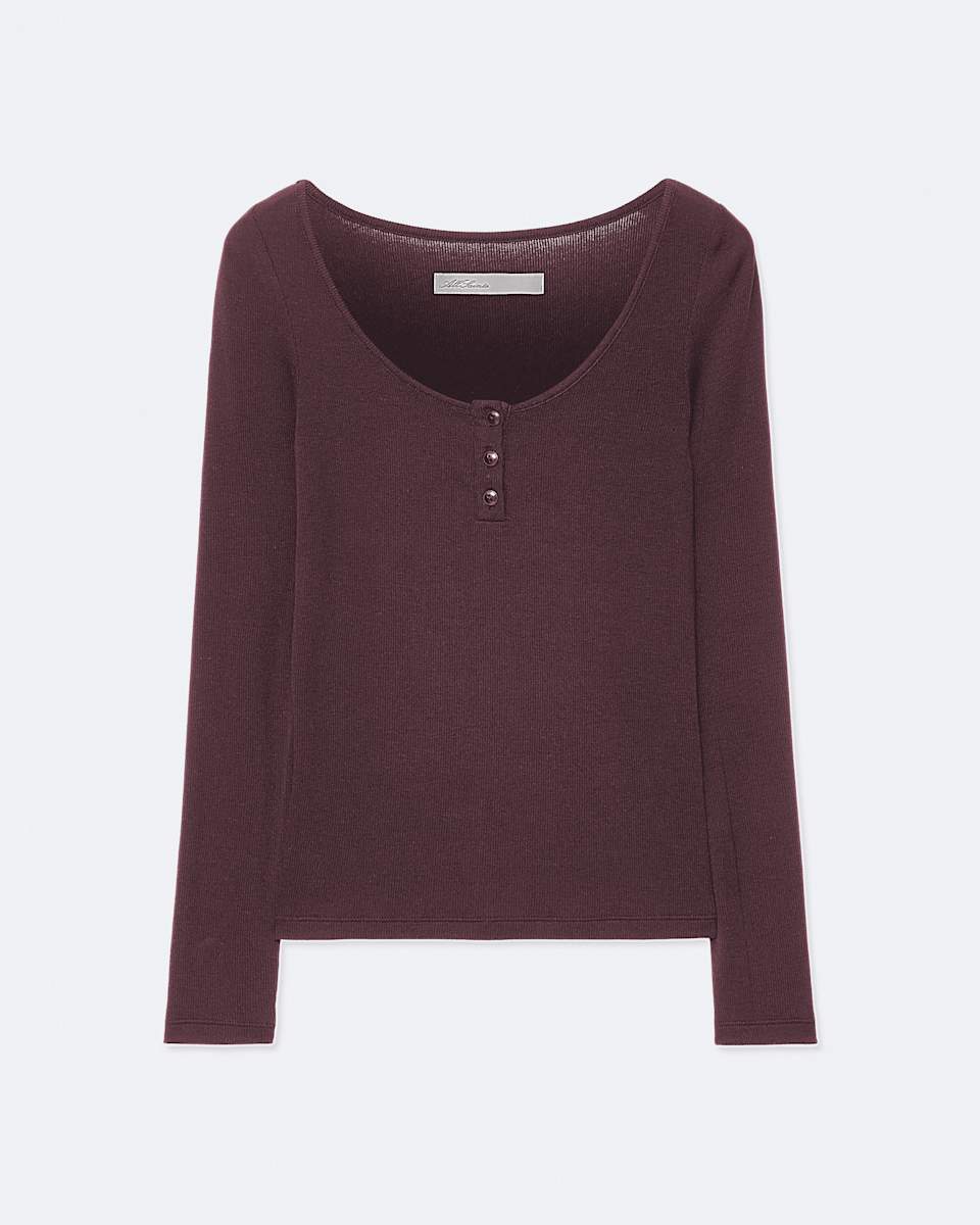 Jules Slim-Fit Cotton Henley Top