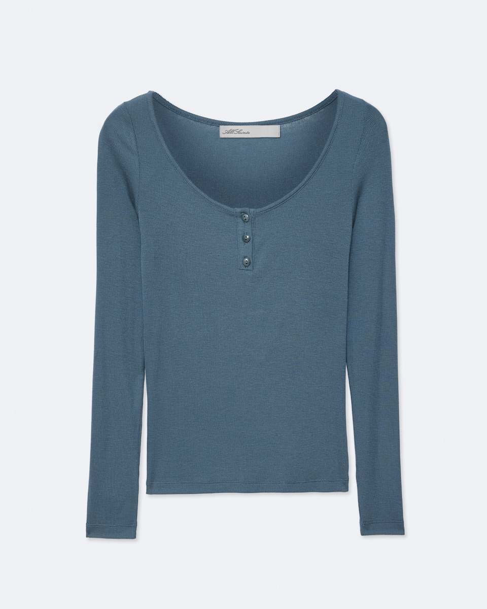 Jules Slim-Fit Cotton Henley Top
