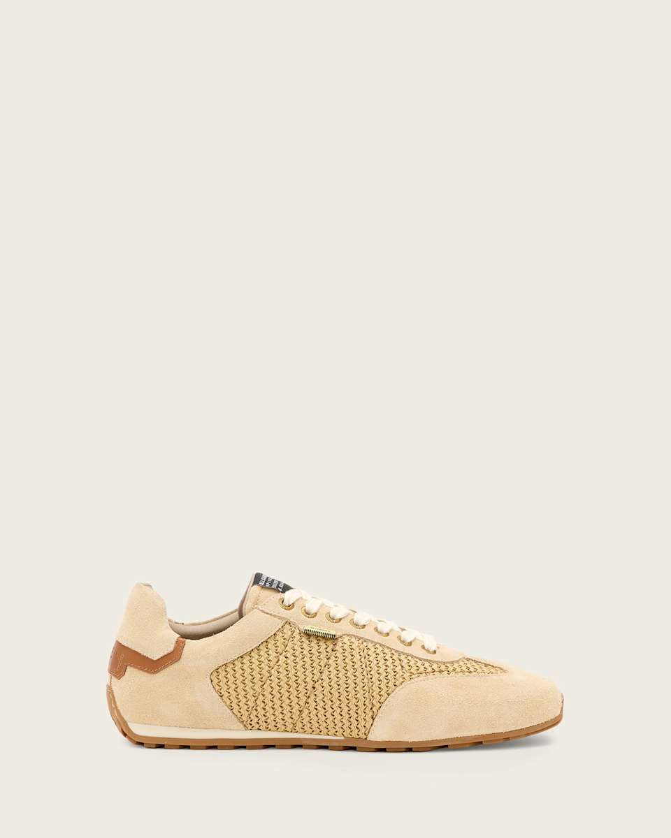 AllSaints Liam Low Top Raffia Sneakers