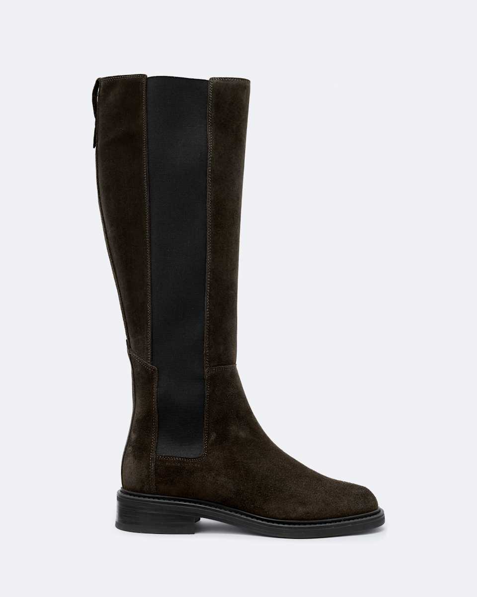 Bales Suede Knee-High Chelsea Boots