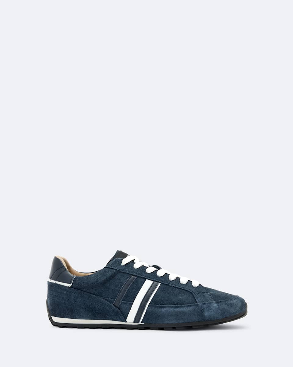 Liam Leather And Suede Low-Top Sneakers