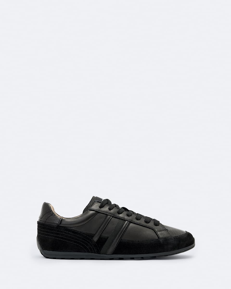 Liam Leather And Suede Low-Top Sneakers