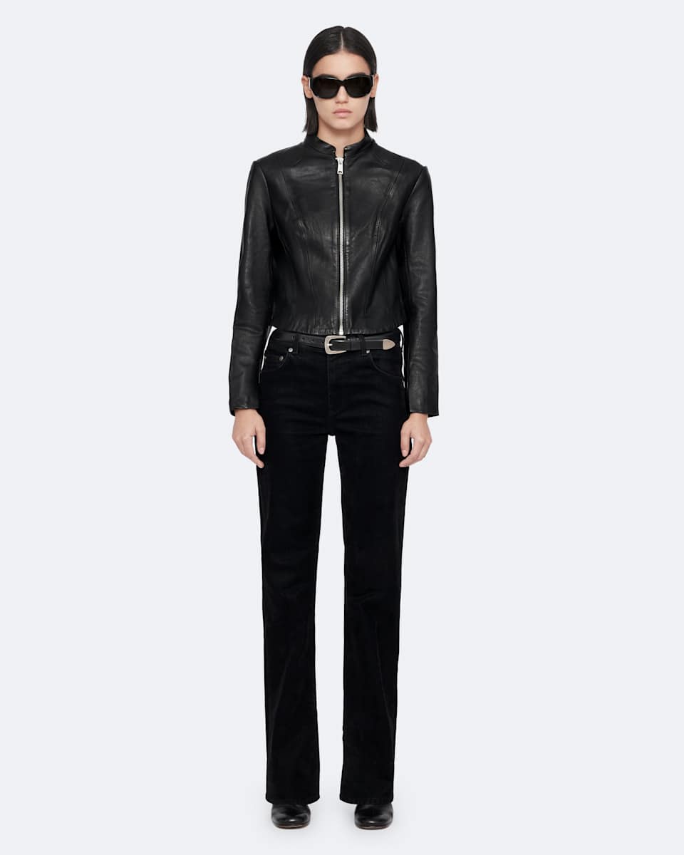 Sadler Slim Fit Leather Jacket