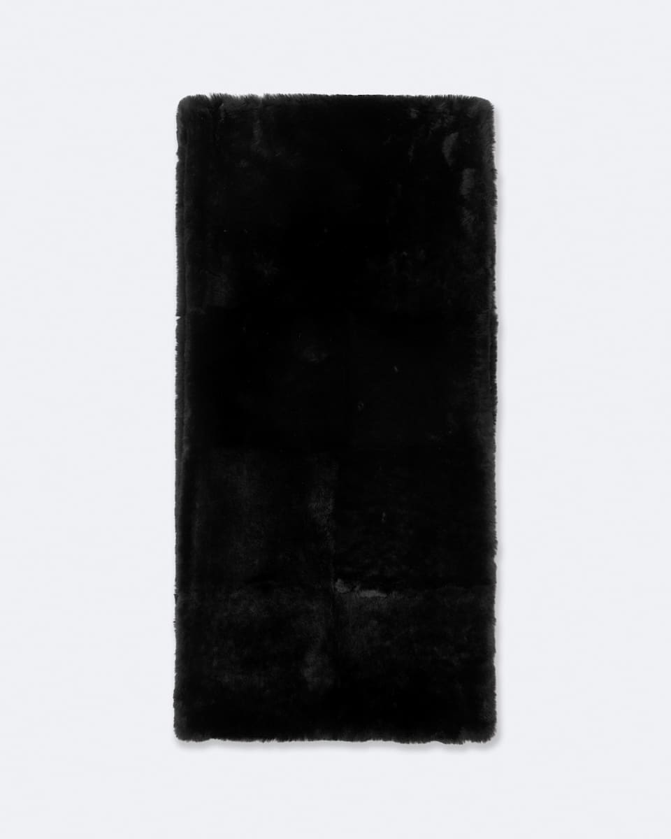 AllSaints Harper Patch Shearling Scarf