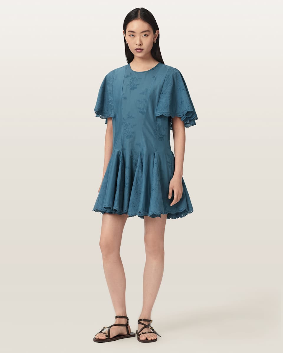 AllSaints Corla Slim Fit Mini Dress
