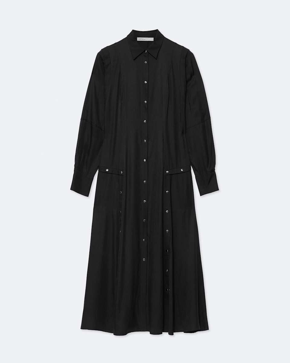 AllSaints Artemis Silk-Blend Midi Dress