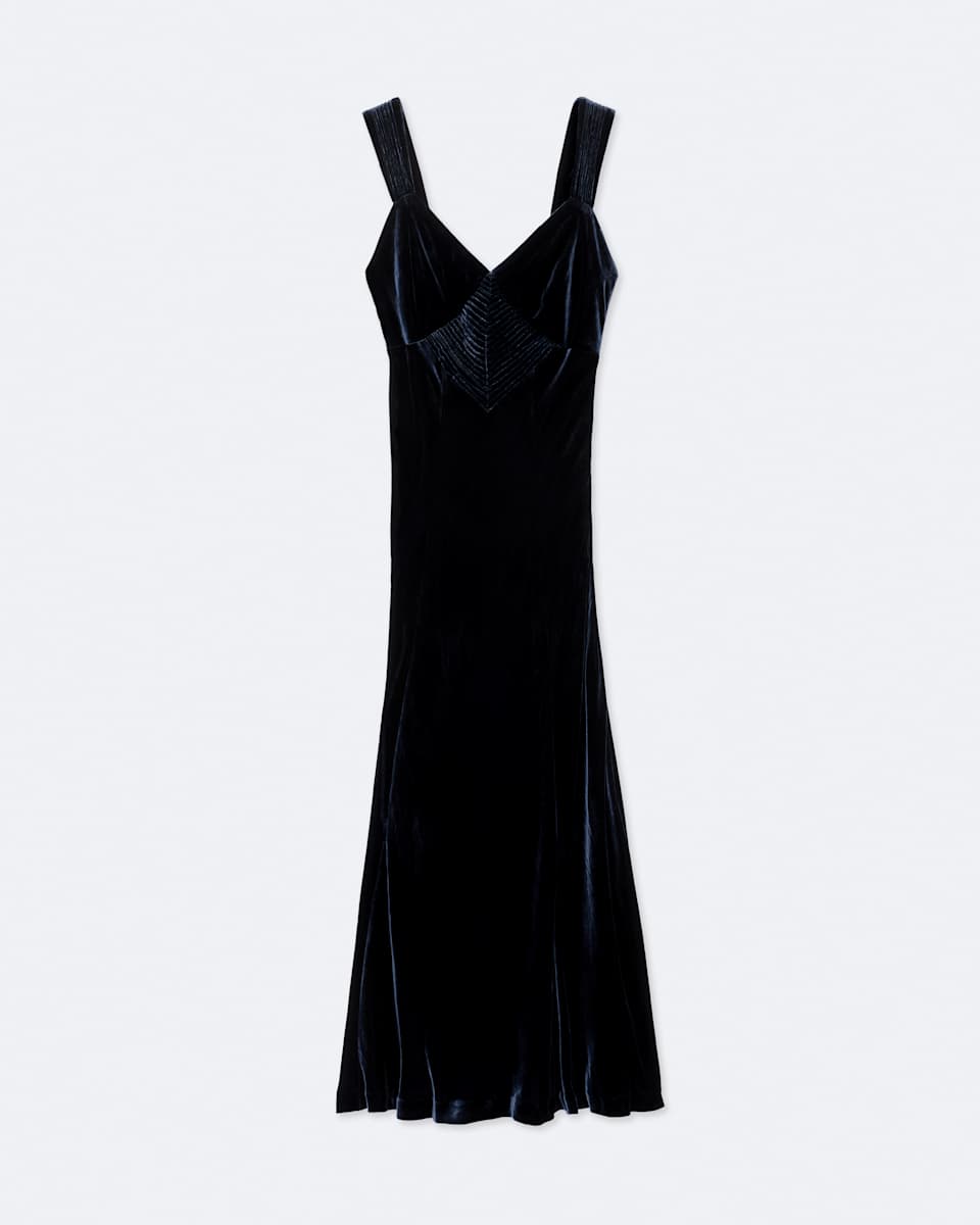 AllSaints Berletta Velvet Maxi Dress