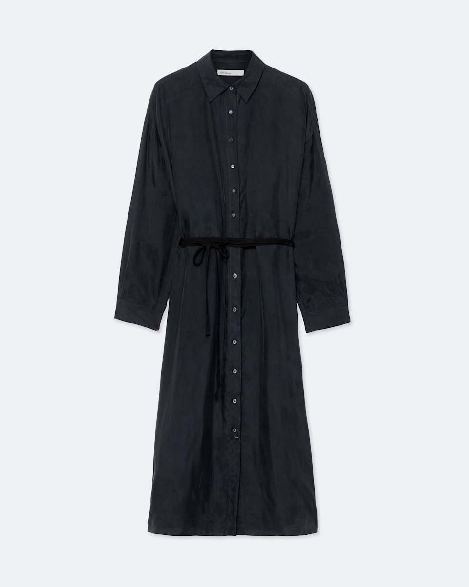 Yurra Tied Cupro Shirt Dress