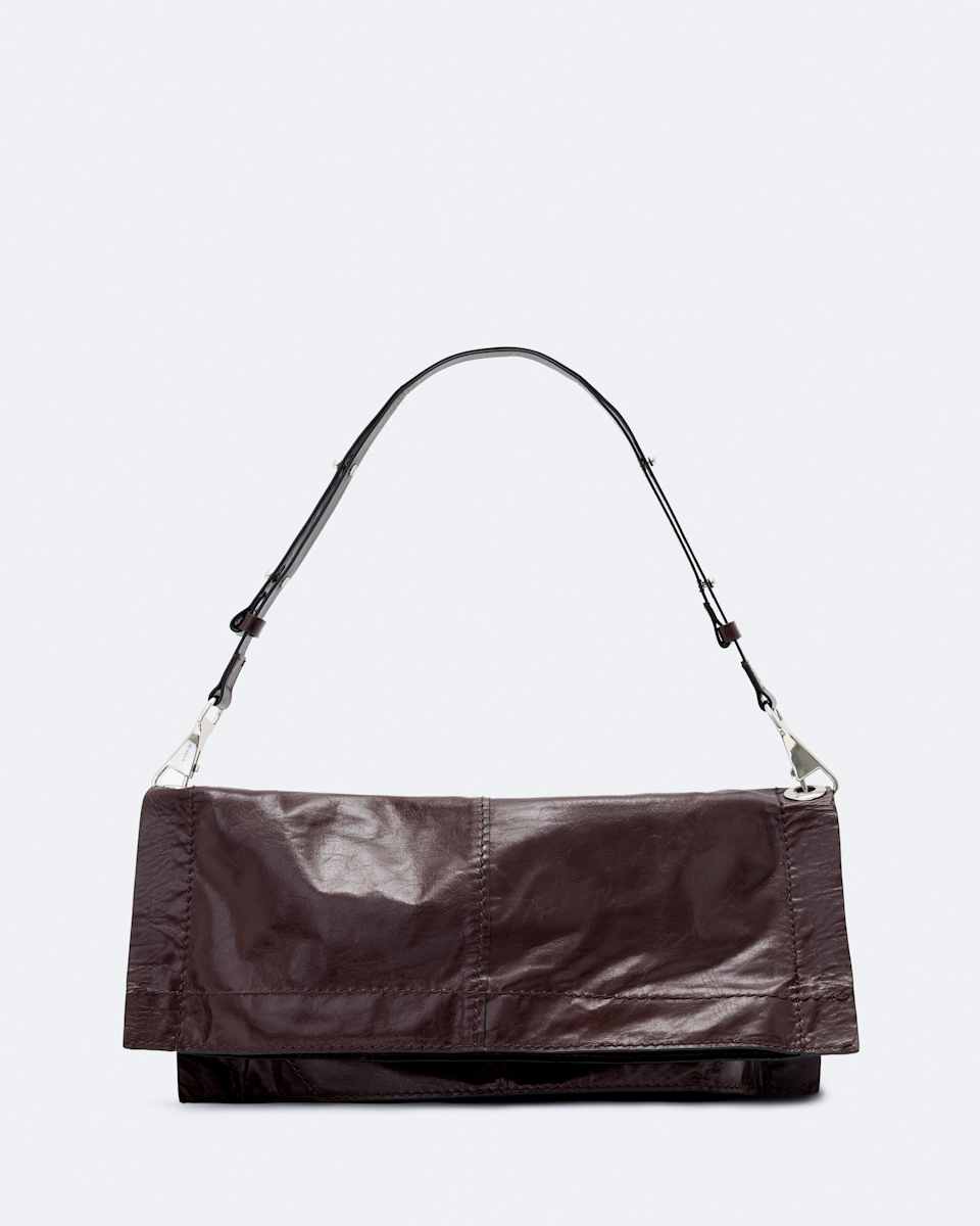 Lutece Fold Leather Shoulder Bag