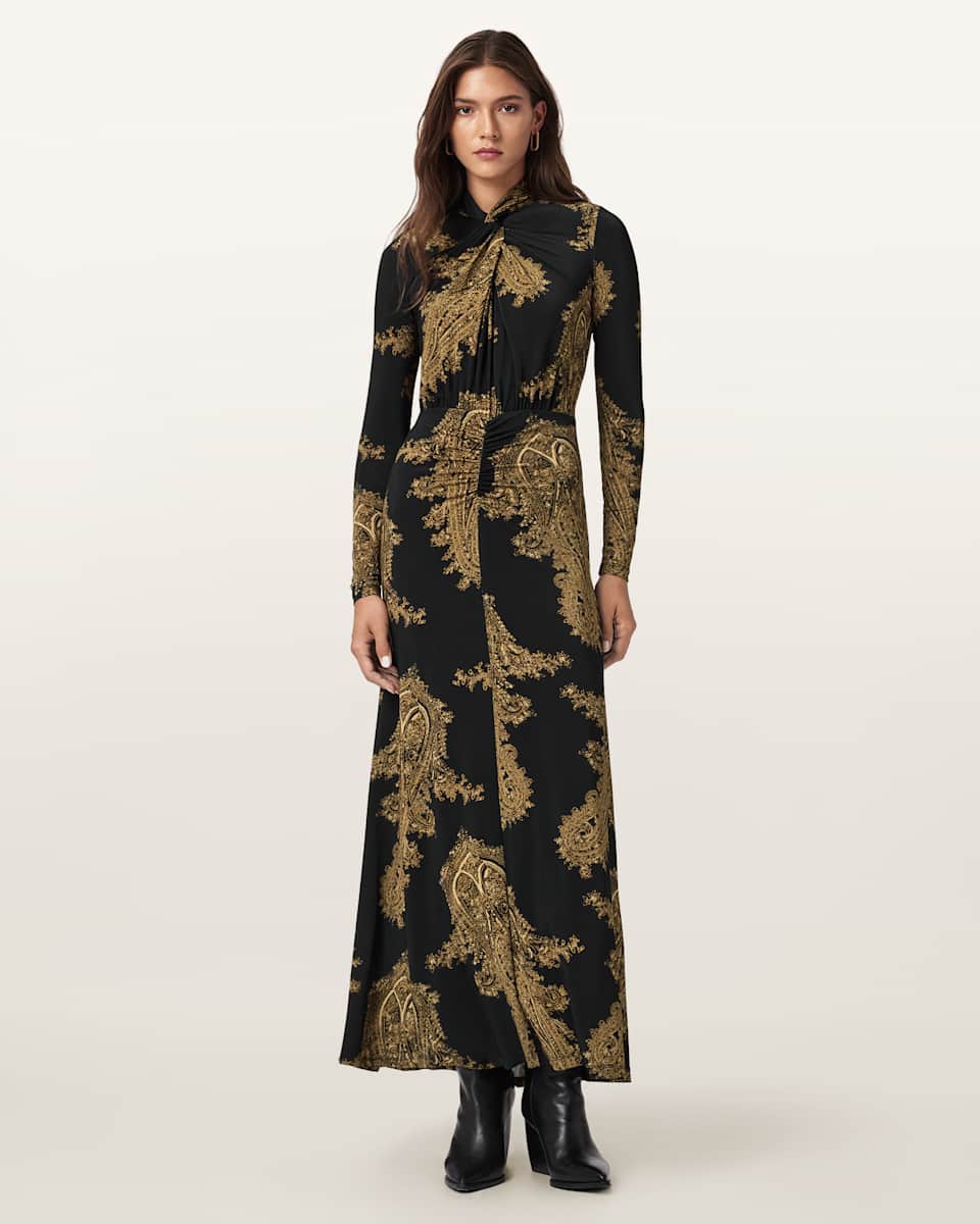 AllSaints Mina A-Line Maxi Dress