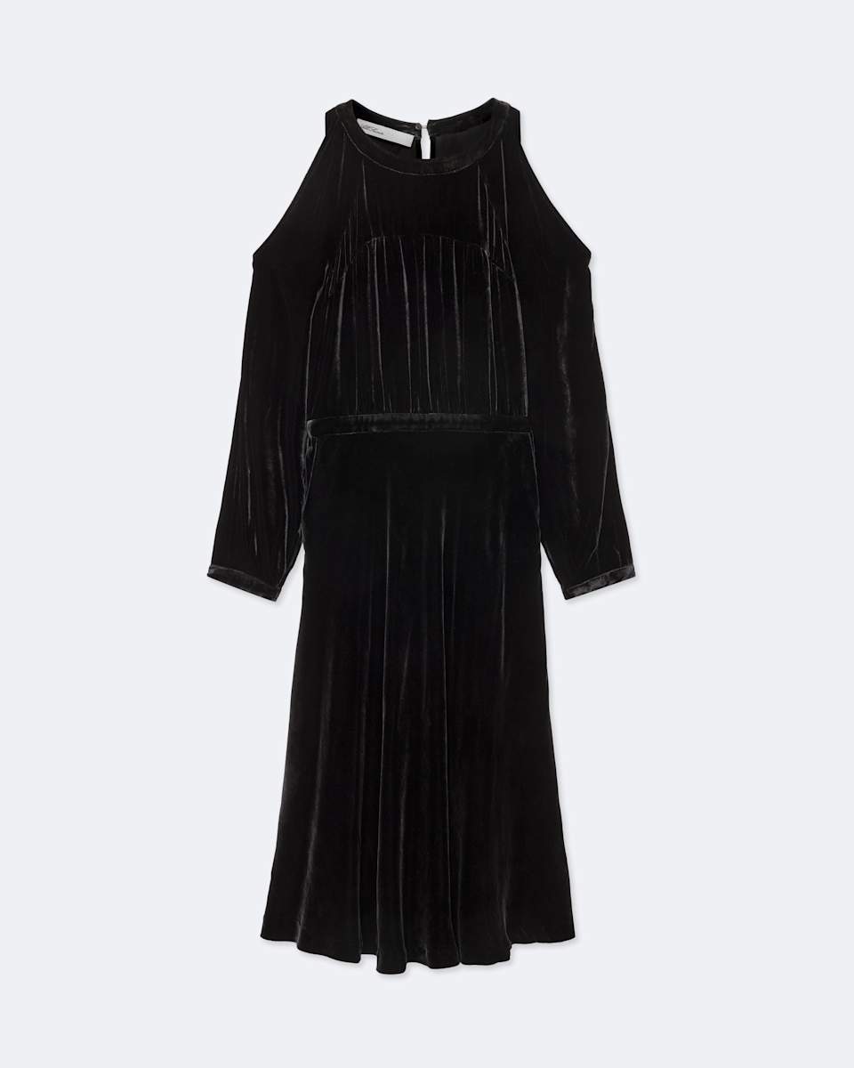 AllSaints Chrissy Velvet Midi Dress