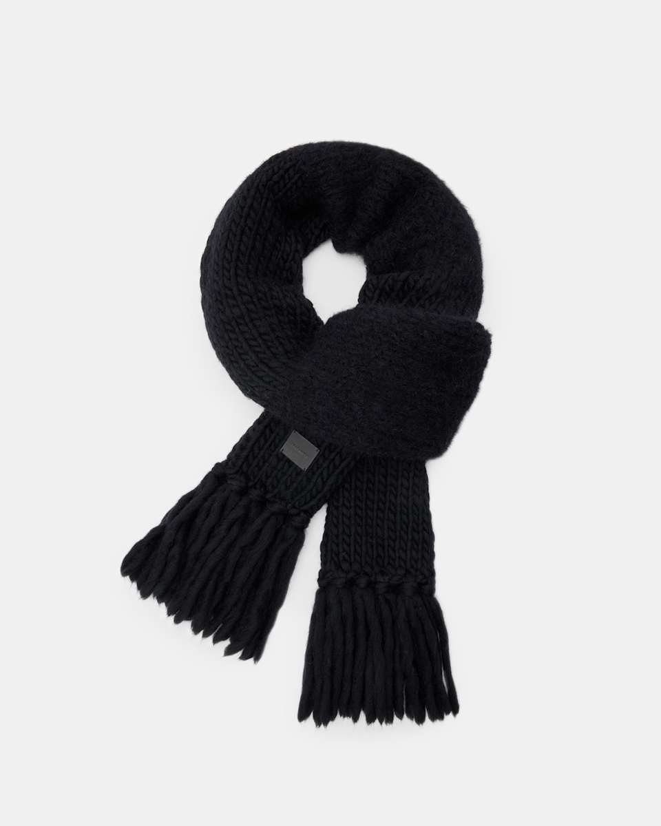 Amber Mixed Knitted Scarf