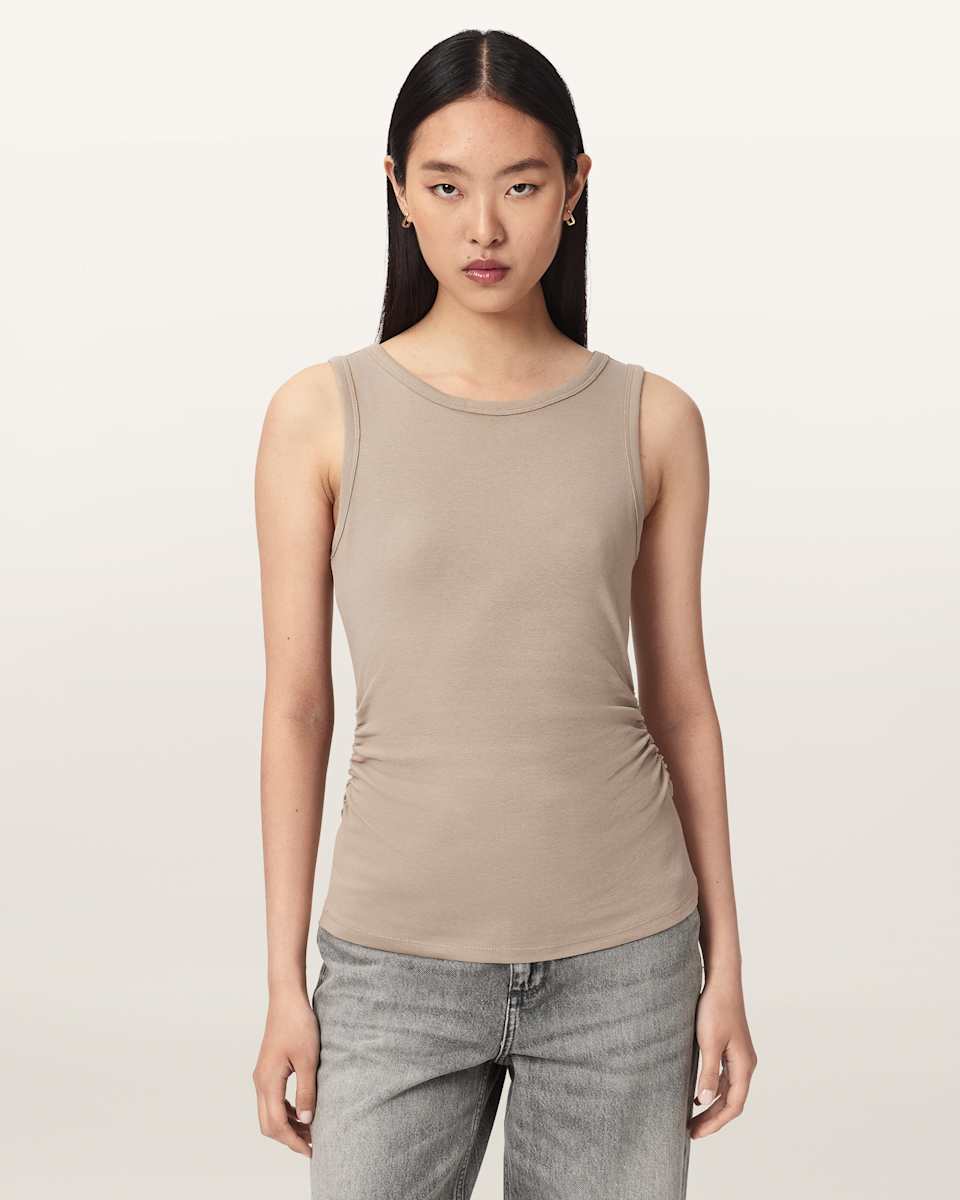 AllSaints Katarina Boat Neck Slim Fit Tank Top