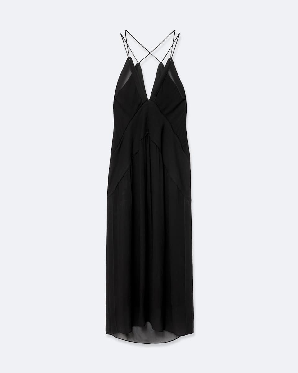Fawn Viscose Midi Slip Dress