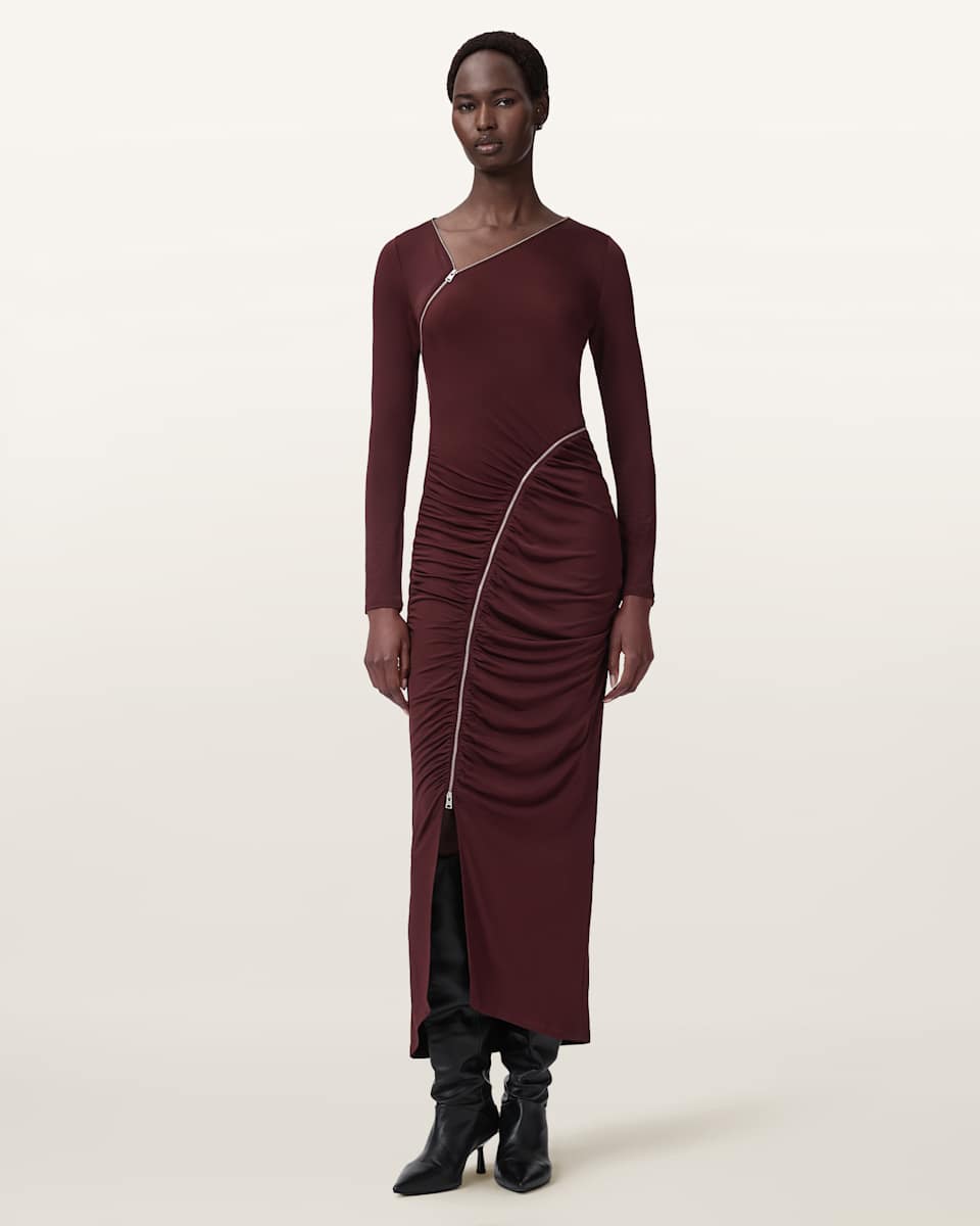 Elsie Zipper Maxi Dress