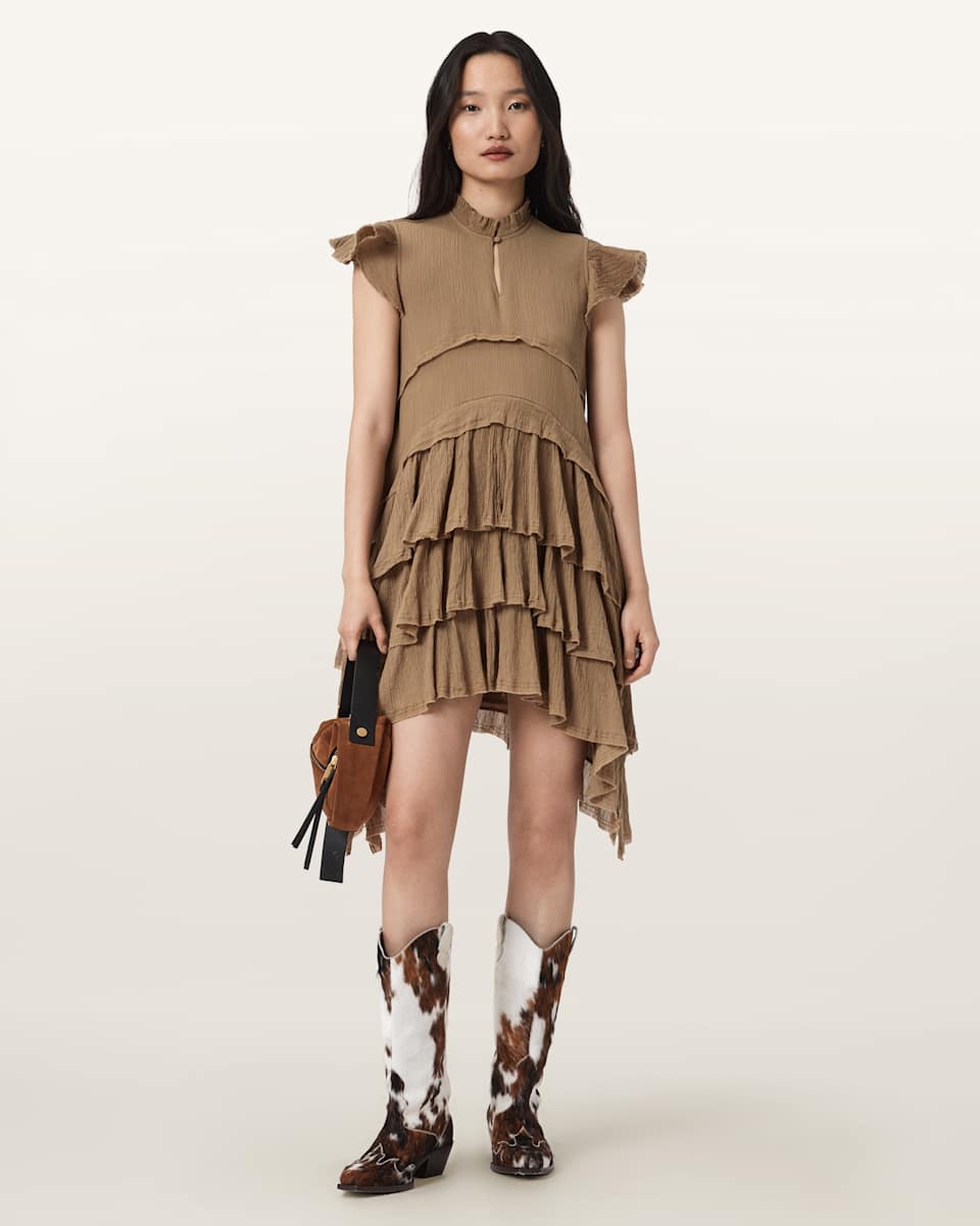 AllSaints Cavarly Cotton Mini Dress