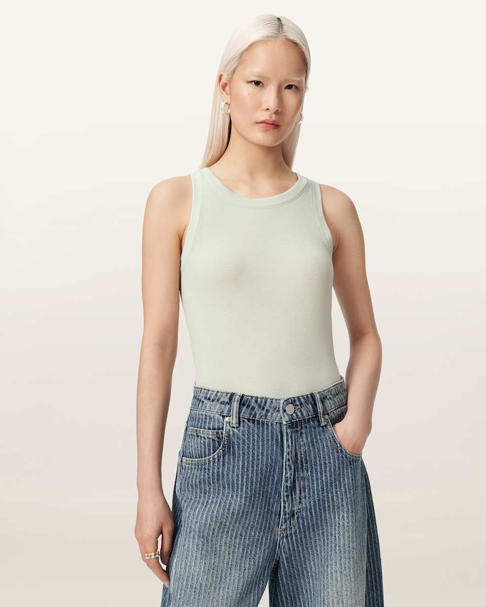 AllSaints Rina Crew Neck Sleeveless Tank Top