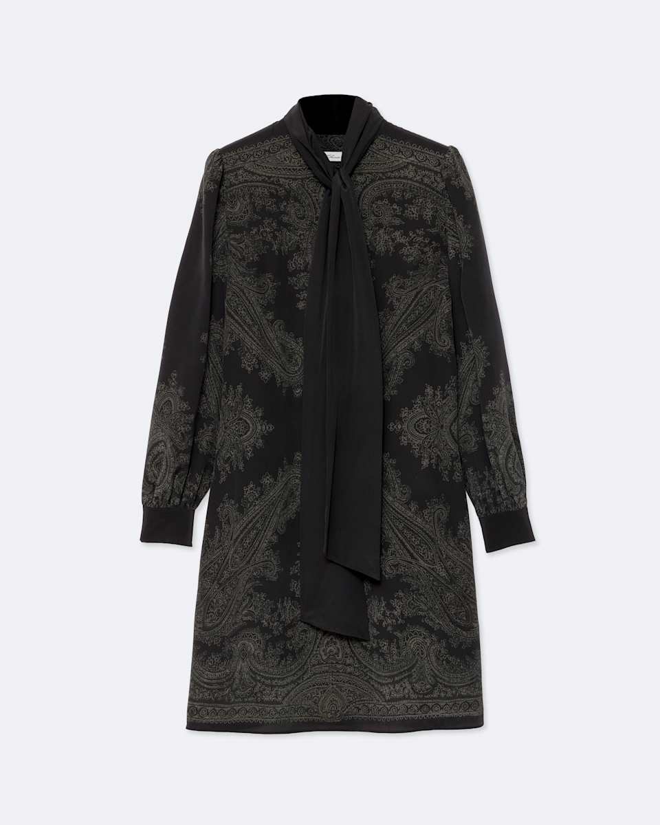 AllSaints Jamie Printed Silk Dress