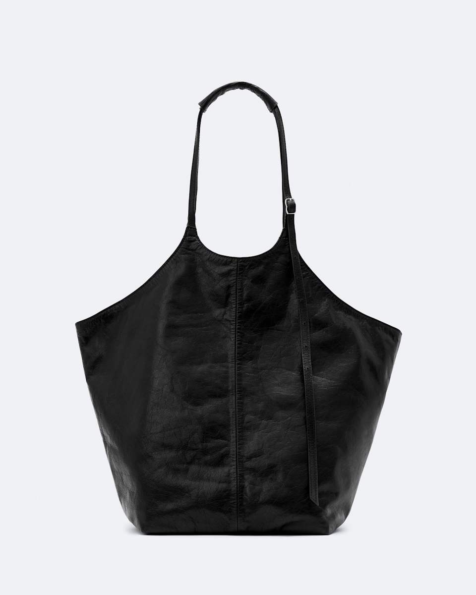 AllSaints Siloh Leather Magazine Tote Bag