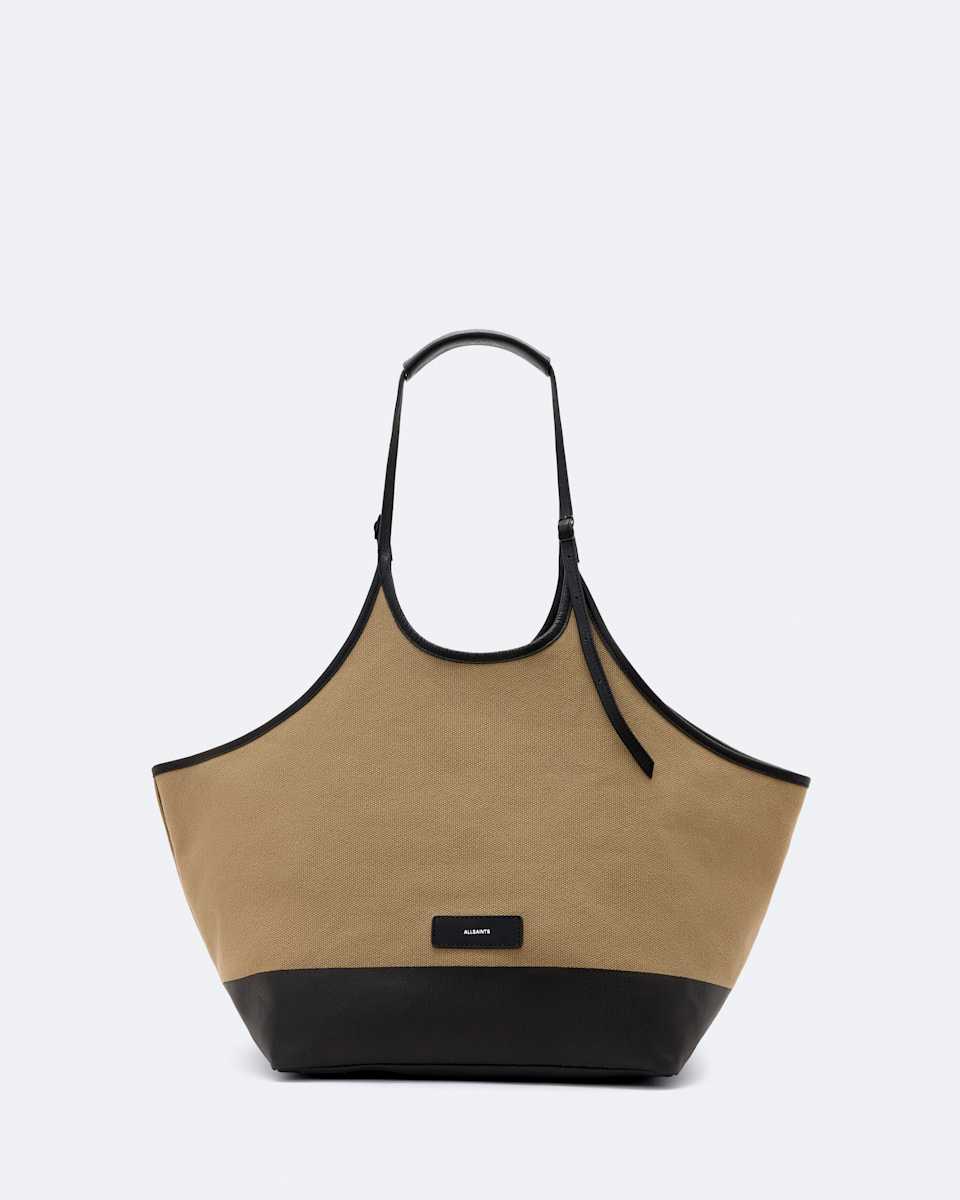 AllSaints Siloh Oversized Canvas Tote Bag