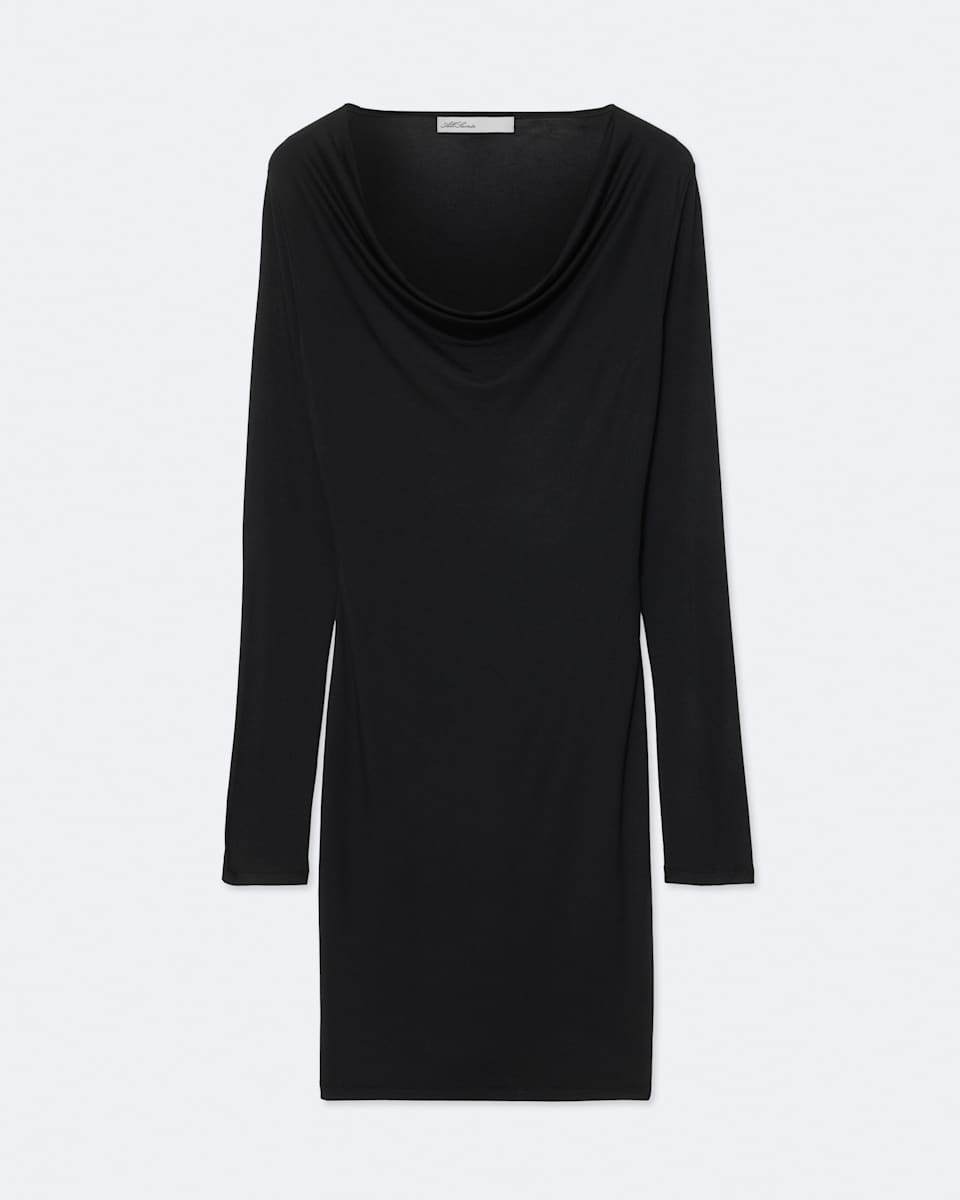 AllSaints Lilla Cowl-Neck Bodycon Midi Dress