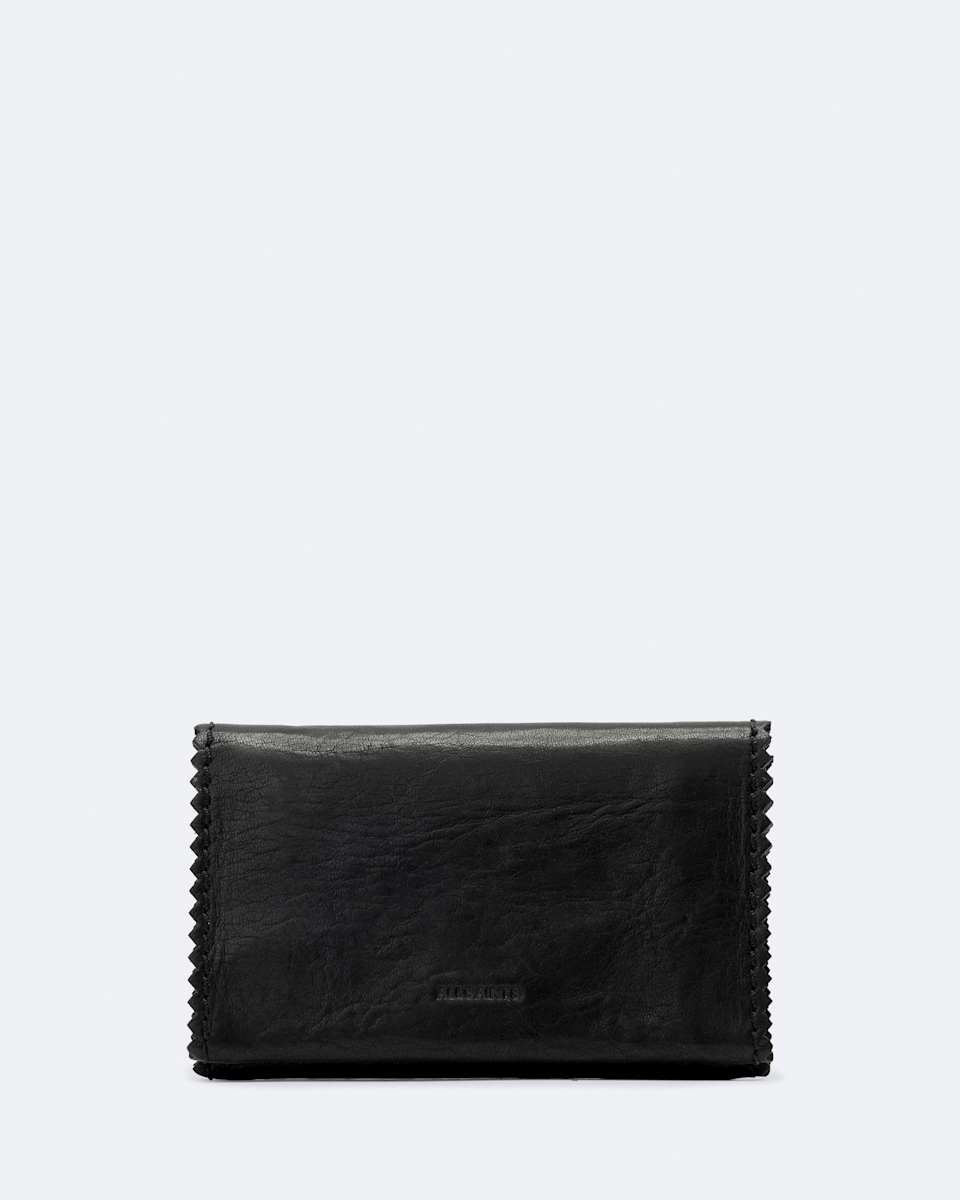 Siloh Pinked-Edge Leather Wallet