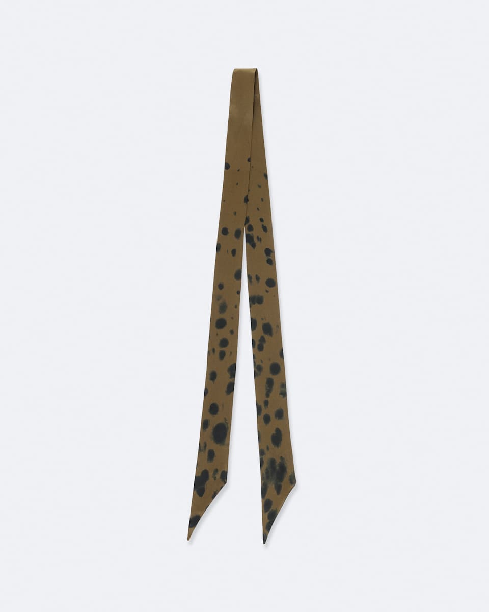 Effusion Printed Skinny Silk Scarf