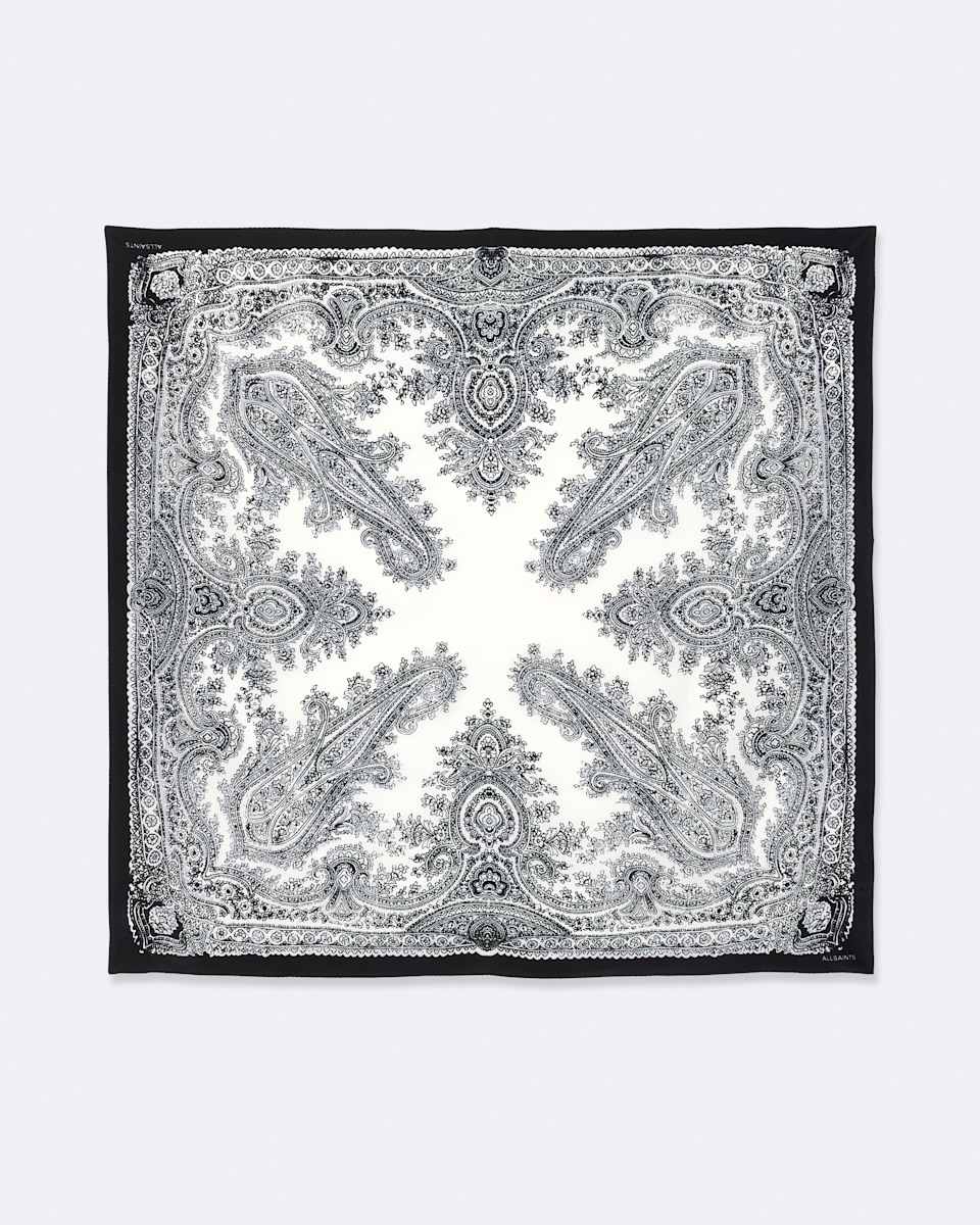 AllSaints Avalon Printed Square Silk Scarf