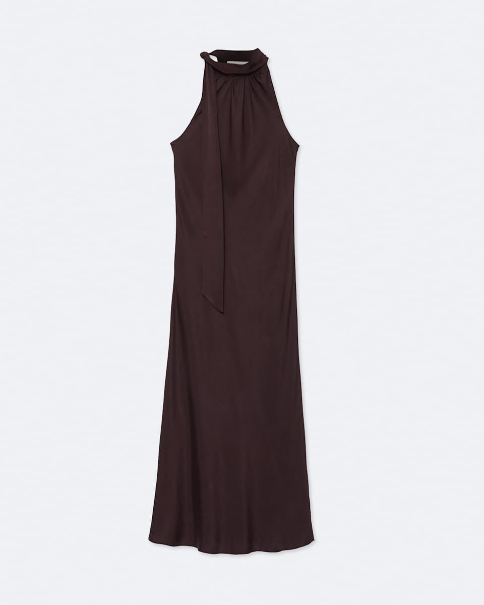 AllSaints Beril Silk-Blend Maxi Dress