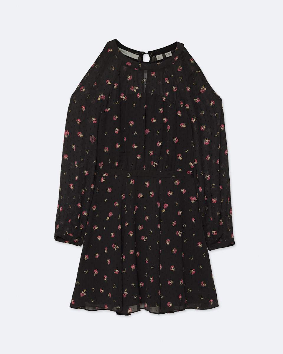 AllSaints Chrissy Split-Sleeve Mini Dress