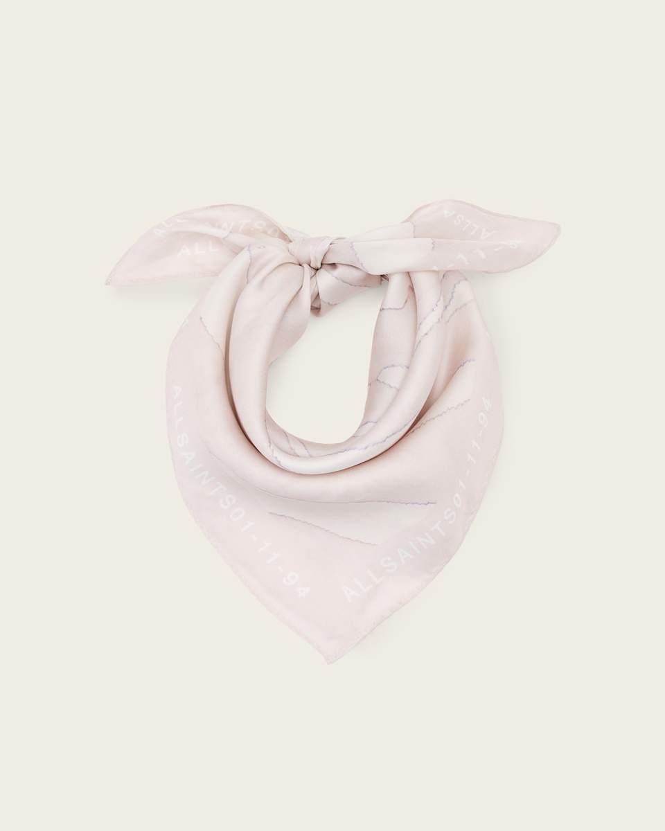 AllSaints Zoey Square Silk Scarf