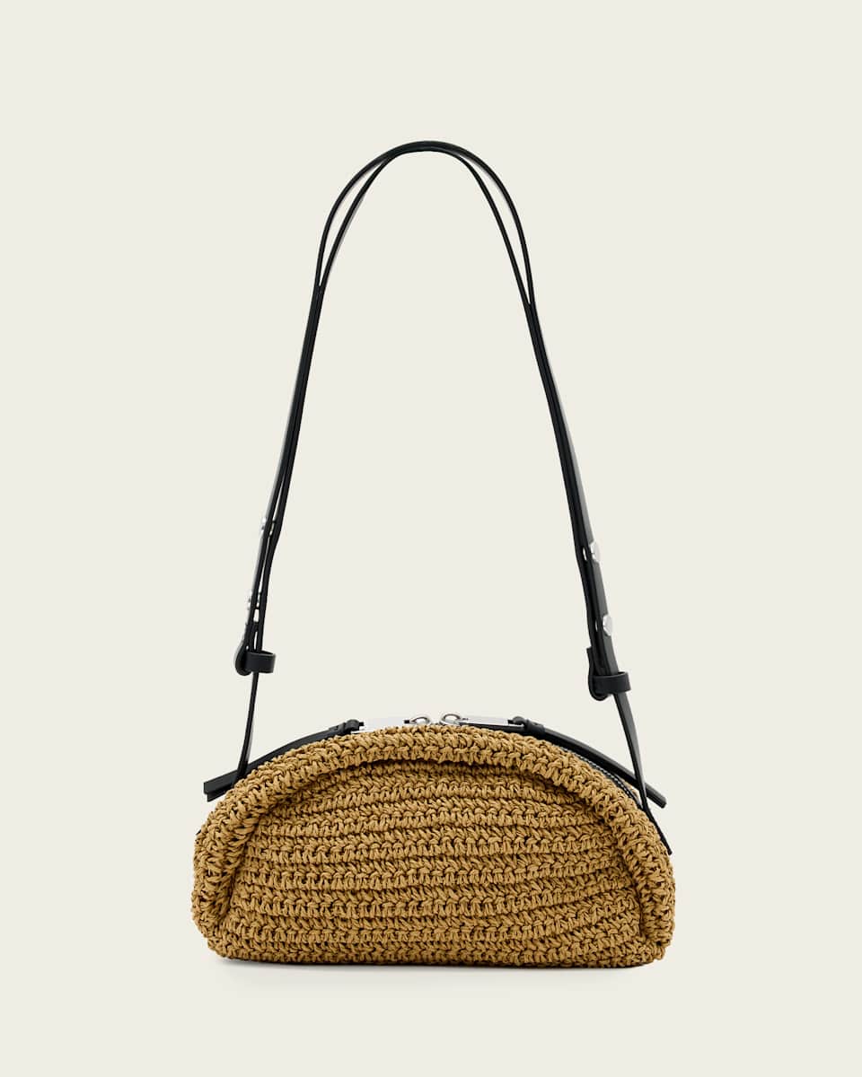 Rosalie Arc Woven Crossbody Bag