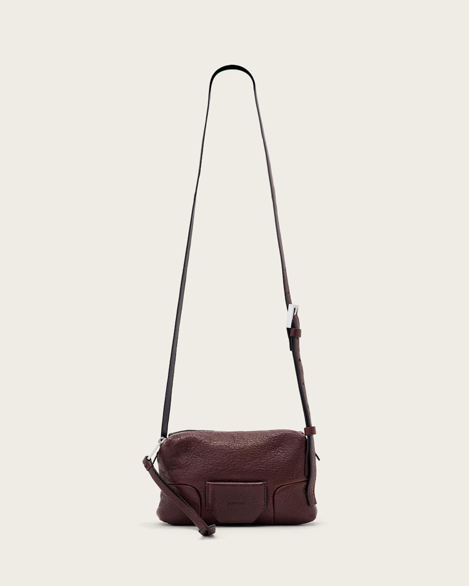 AllSaints Ares Leather Micro Crossbody Bag
