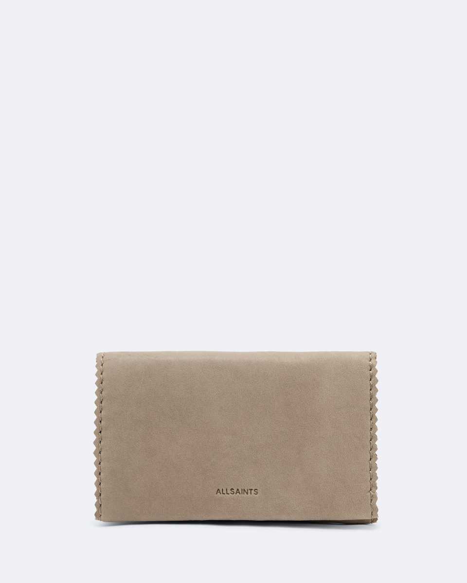Siloh Pinked-Edge Leather Bi-Fold Wallet