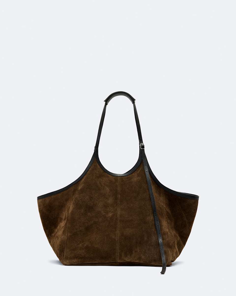 AllSaints Siloh Oversized Suede Tote Bag