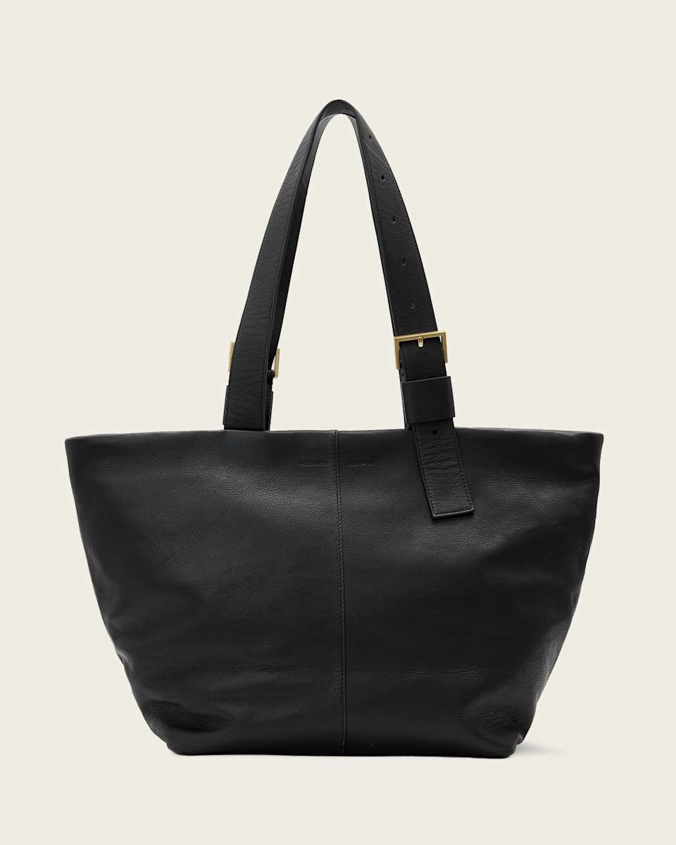 AllSaints Alba Zip Leather Tote Bag