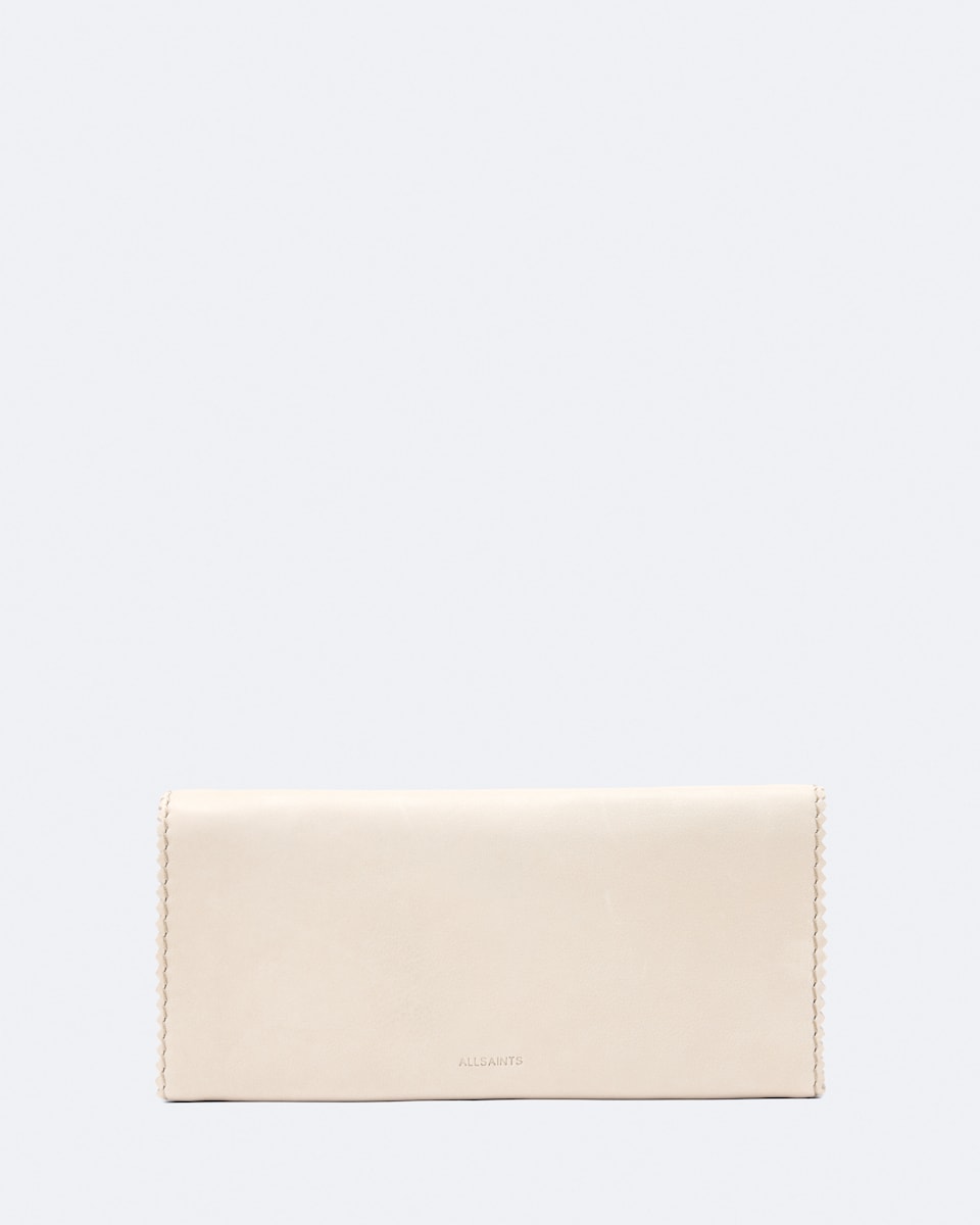Siloh Pinked-Edge Leather Continental Wallet