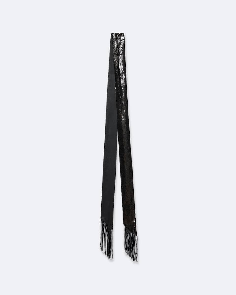 AllSaints Lily Sequin Silk Scarf