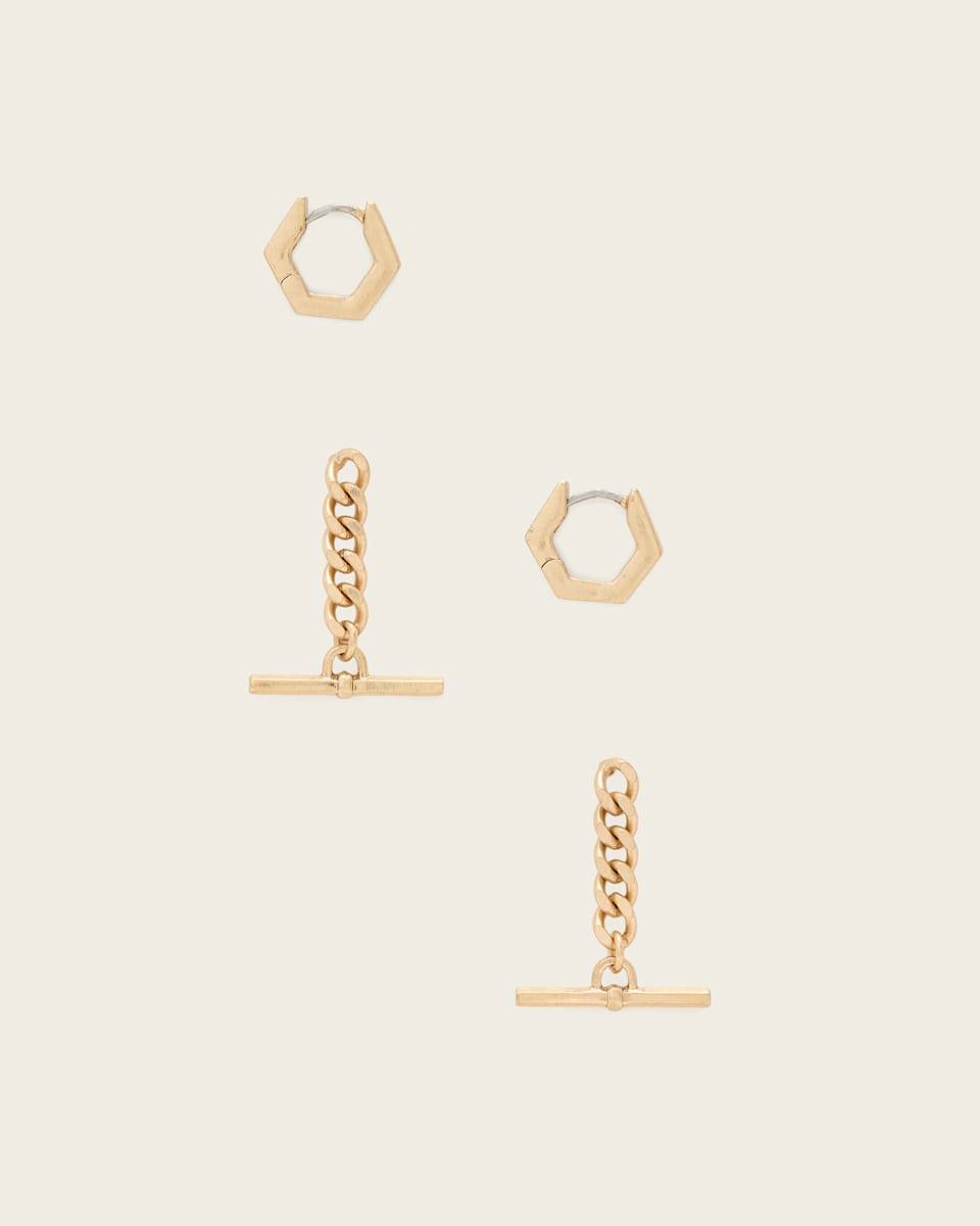 Fern Multi Chain Earring Set