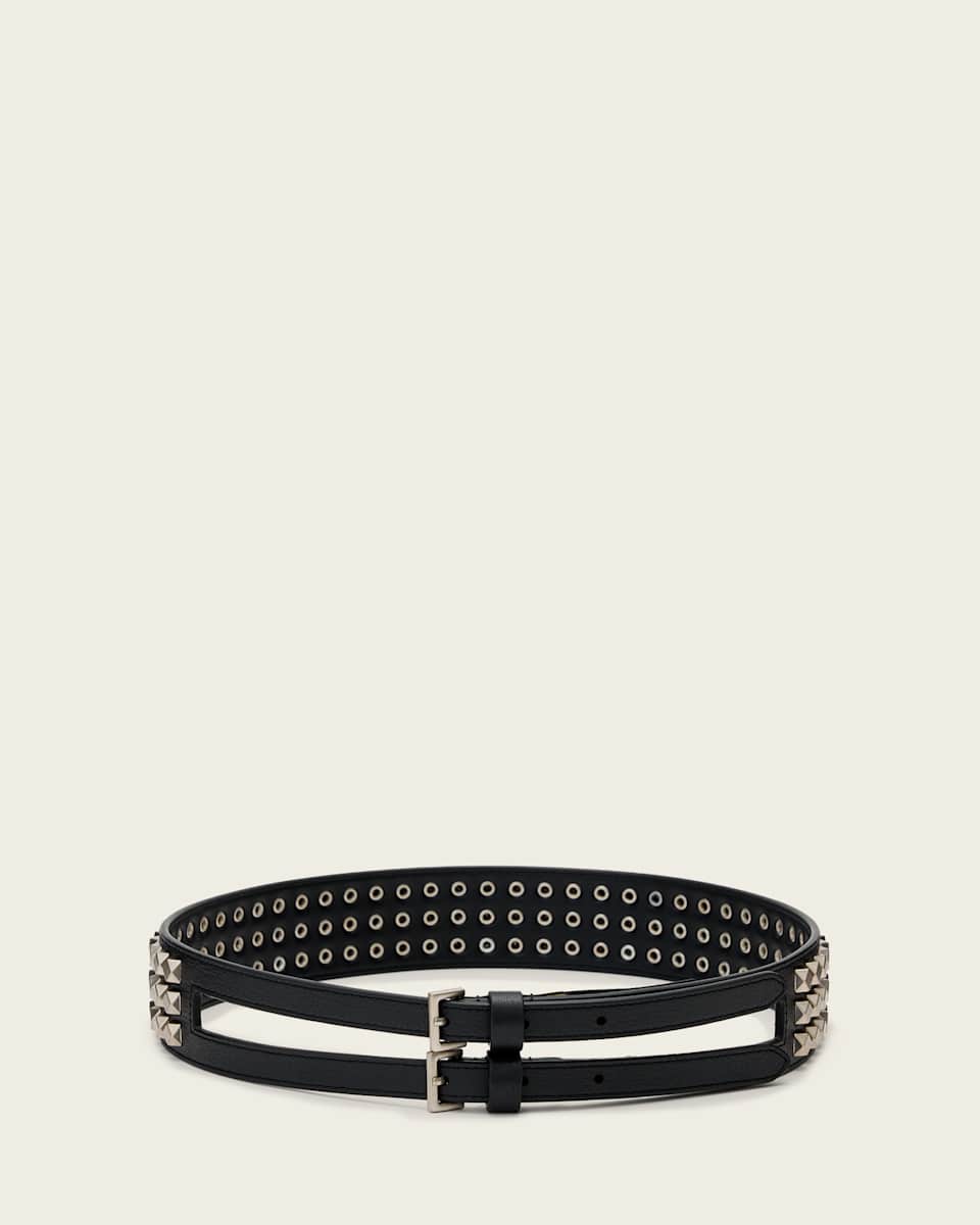 Drea Leather Studded Belt