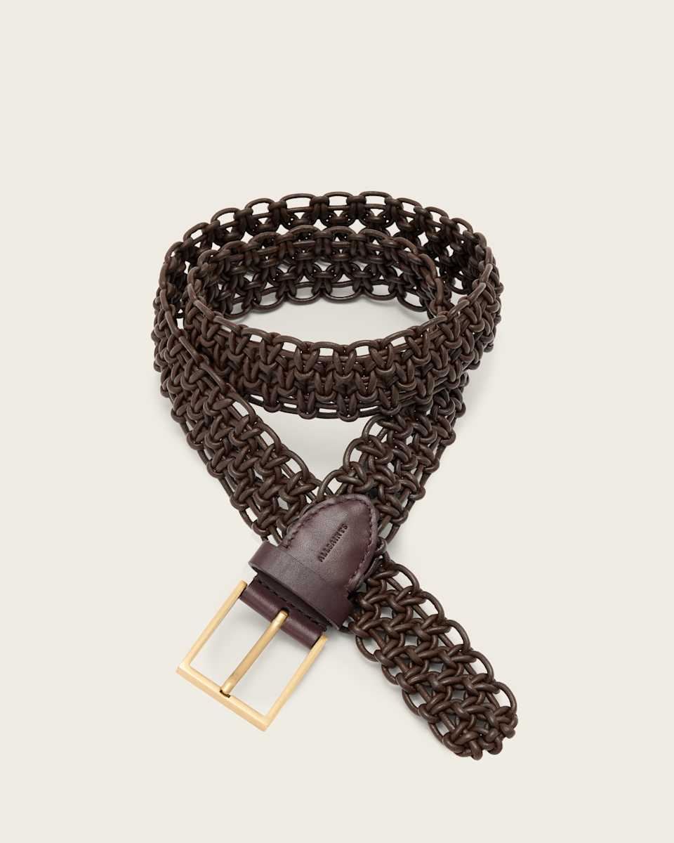 Ila Leather Woven Belt