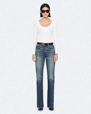 AllSaints Rue High-Rise Bootcut Jeans