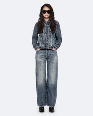AllSaints Cohen Mid-Rise Straight-Leg Jeans