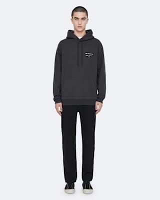 AllSaints Redact Pullover Embroidered Logo Hoodie