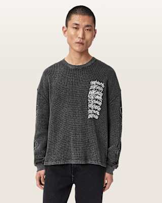 AllSaints Incendo Long Sleeve Graphic T-Shirt