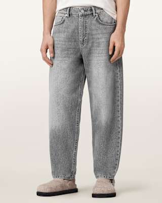 AllSaints Curve Barrel Leg Denim Jeans