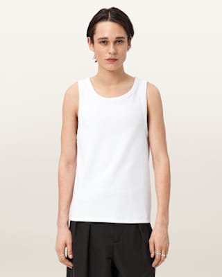 AllSaints Axel Ribbed Cotton Vest